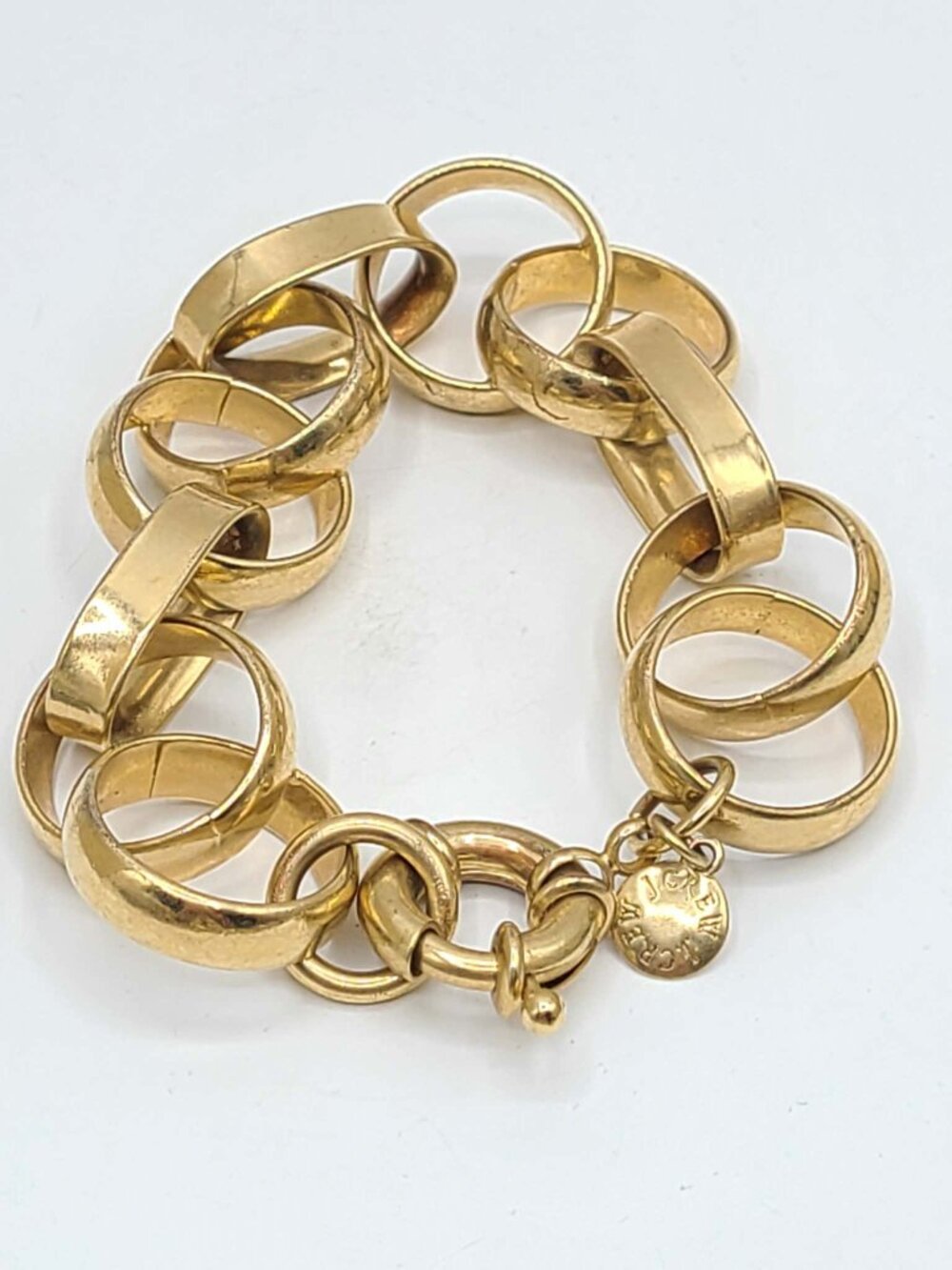 J Crew Chunky Gold Tone Link Bracelet - Picture 4 of 6